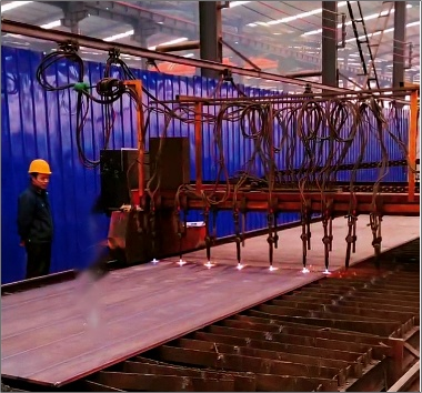 甘肃镇原钢结构车间数控等离子切割机